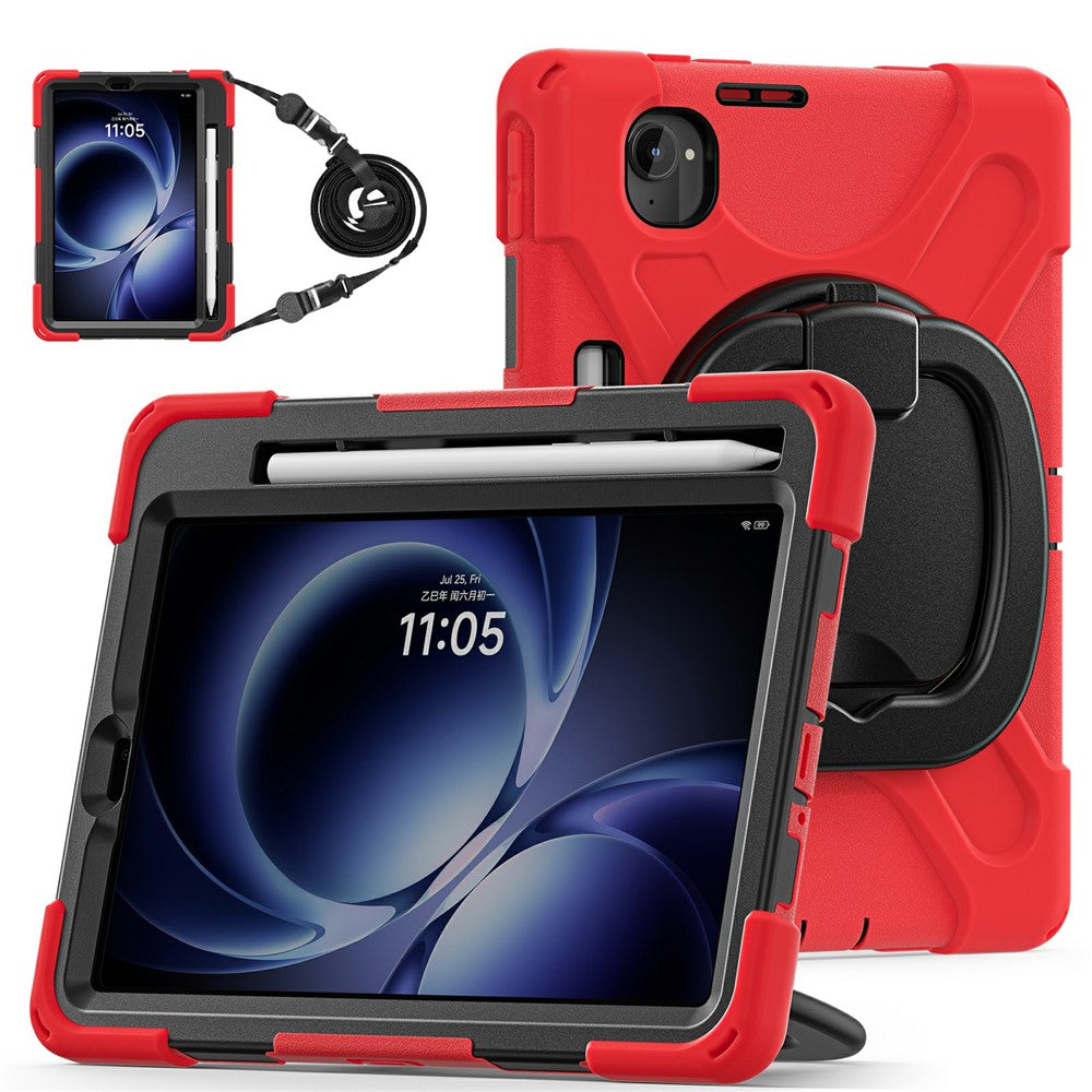 For Xiaomi Pad Mini / Redmi K Pad Case with Shoulder Strap TPU + PC + Silicone Kickstand Tablet Cover