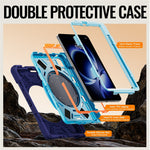 For Xiaomi Pad Mini / Redmi K Pad Case TPU + PC + Silicone Tablet Cover Swivel Kickstand Handle Grip
