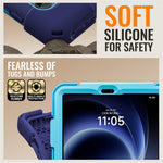 For Xiaomi Pad Mini / Redmi K Pad Case TPU + PC + Silicone Tablet Cover Swivel Kickstand Handle Grip