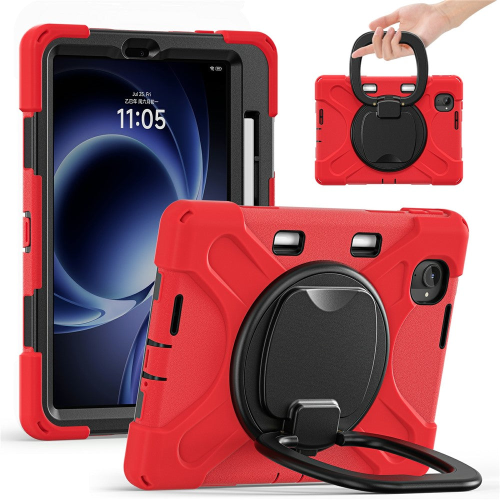 For Xiaomi Pad Mini / Redmi K Pad Case TPU + PC + Silicone Tablet Cover Swivel Kickstand Handle Grip