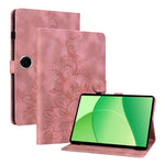 For OnePlus Pad Lite / Oppo Pad SE Case Lily Flower Imprint Card Slots Leather Tablet Cover