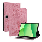 For OnePlus Pad Lite / Oppo Pad SE Case Card Holder Anti-Scratch Leather Cover Rose Flower Imprint