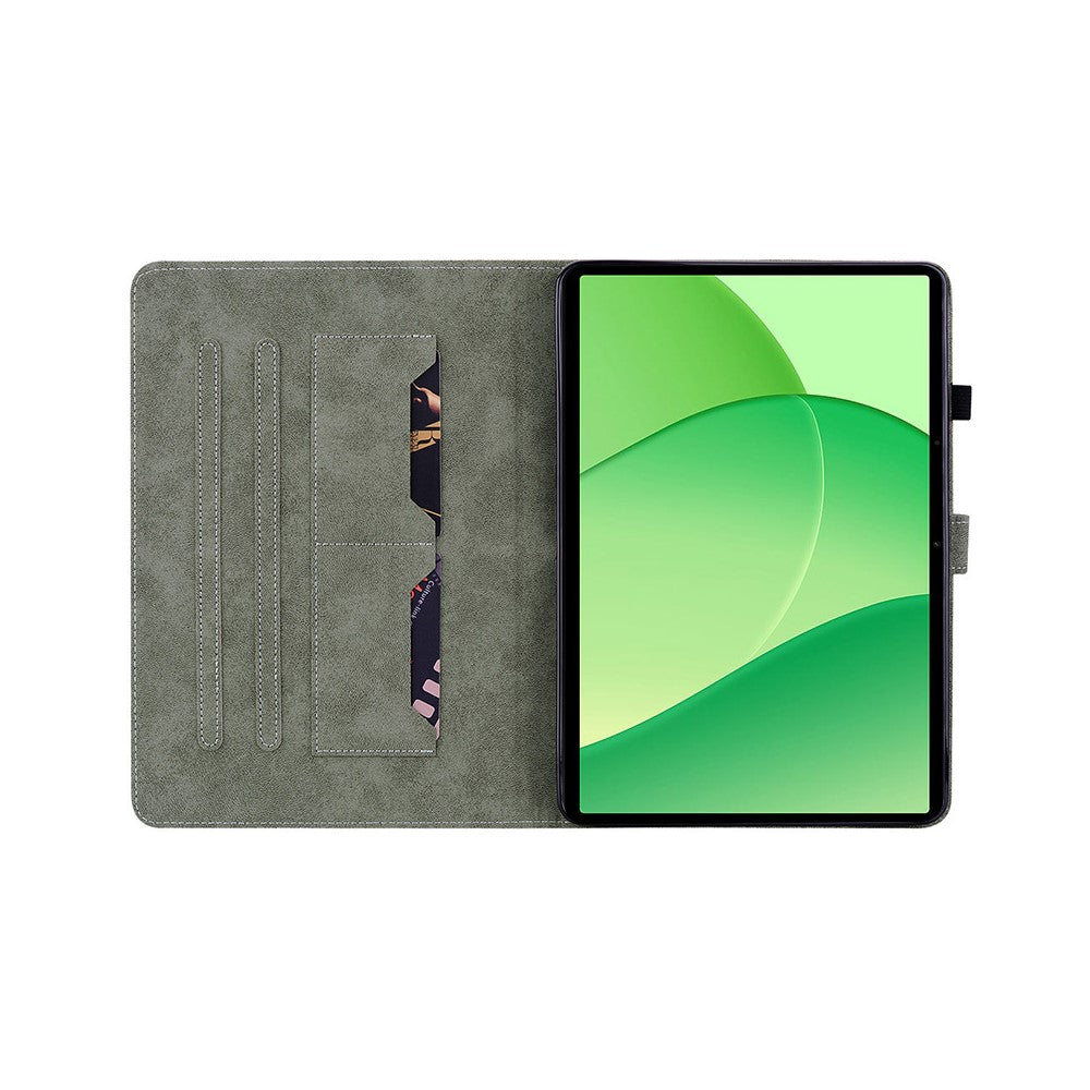 For OnePlus Pad Lite / Oppo Pad SE Case Tiger Imprint Anti-Scratch PU Leather Tablet Cover