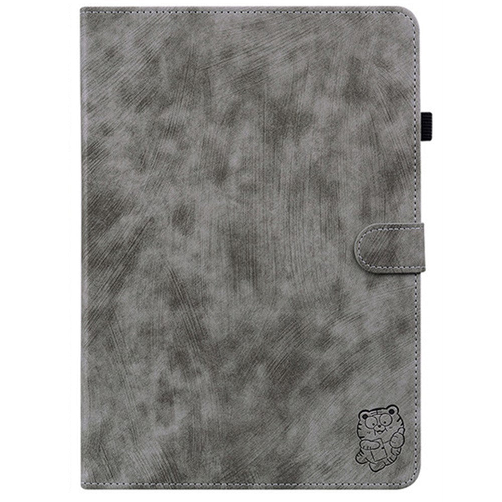 For OnePlus Pad Lite / Oppo Pad SE Case Tiger Imprint Anti-Scratch PU Leather Tablet Cover