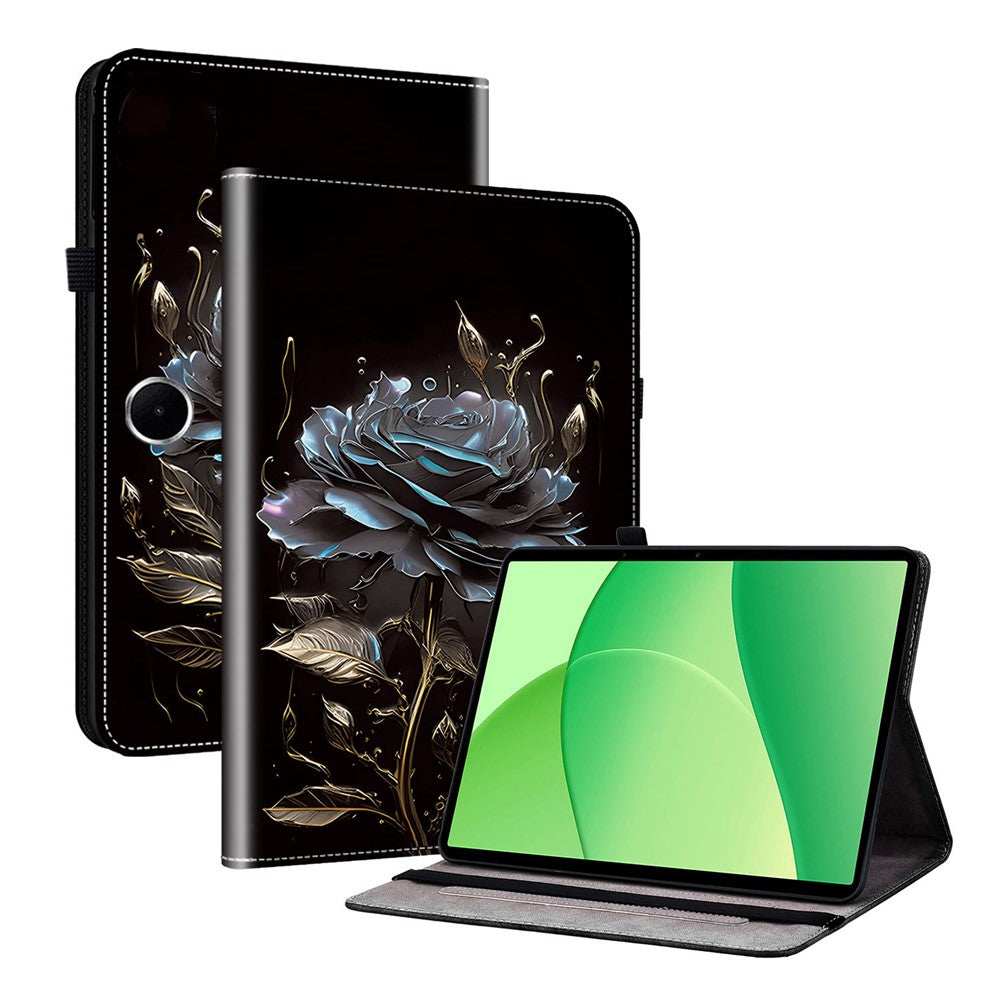 For OnePlus Pad Lite / Oppo Pad SE Leather Case Pattern Printed Stand Tablet Cover with Card Slots