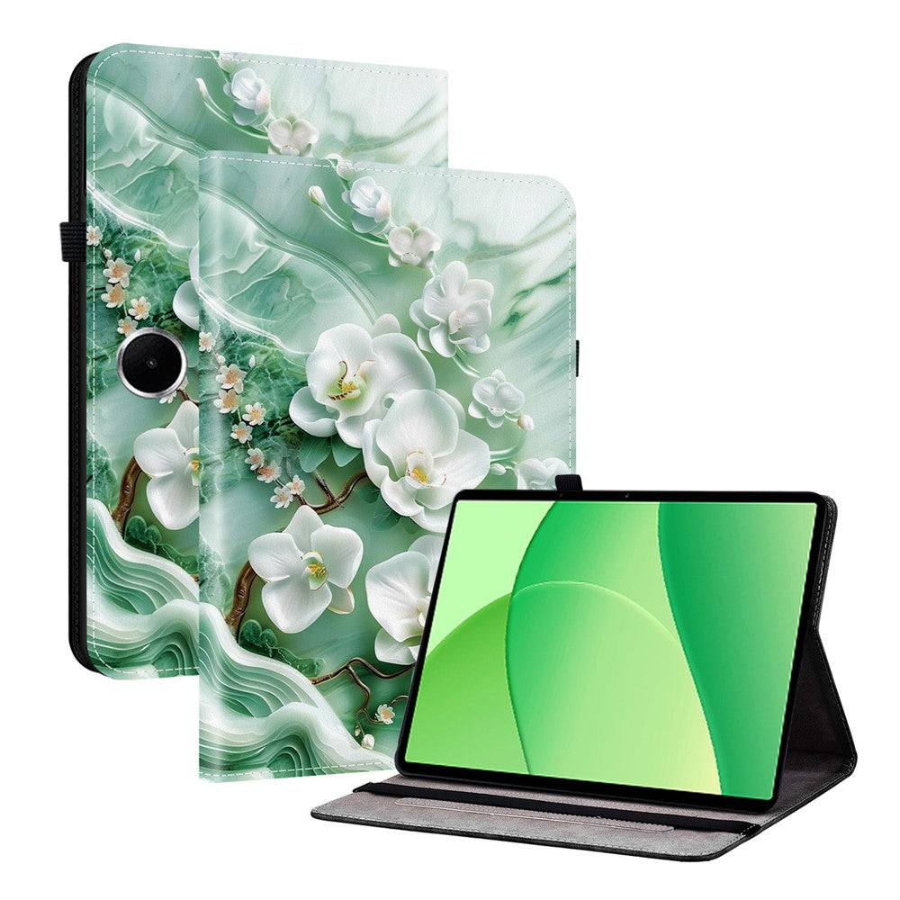 For OnePlus Pad Lite / Oppo Pad SE Leather Case Pattern Printed Stand Tablet Cover with Card Slots