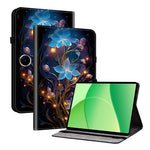 For OnePlus Pad Lite / Oppo Pad SE Leather Case Pattern Printed Stand Tablet Cover with Card Slots