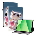 For OnePlus Pad Lite / Oppo Pad SE Leather Case Pattern Printed Stand Tablet Cover with Card Slots