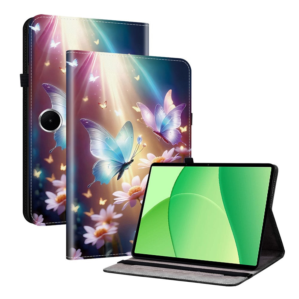 For OnePlus Pad Lite / Oppo Pad SE Leather Case Pattern Printed Stand Tablet Cover with Card Slots