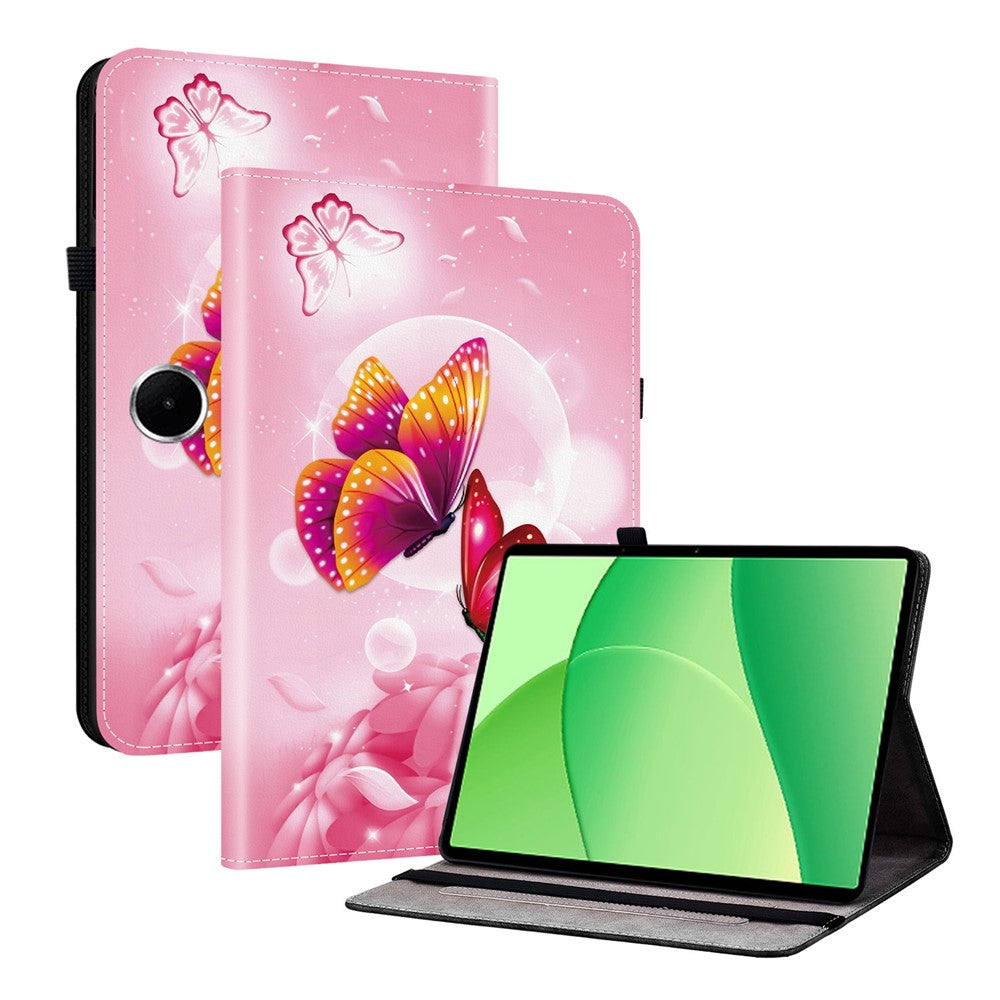 For OnePlus Pad Lite / Oppo Pad SE Leather Case Pattern Printed Stand Tablet Cover with Card Slots