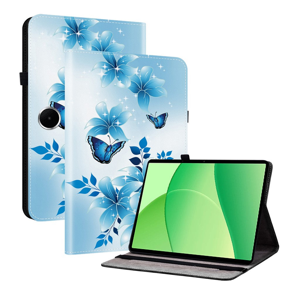 For OnePlus Pad Lite / Oppo Pad SE Leather Case Pattern Printed Stand Tablet Cover with Card Slots