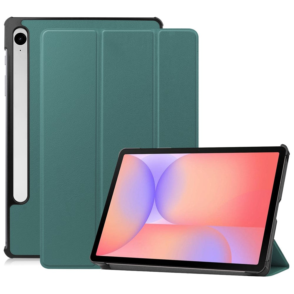 Til Samsung Galaxy Tab S10 Lite Cover, Tre-foldbart Stand Læder Tablet Cover med Fuld Kropsbeskyttelse, Slankt Beskyttende Design