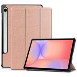 Til Samsung Galaxy Tab S10 Lite Cover, Tre-foldbart Stand Læder Tablet Cover med Fuld Kropsbeskyttelse, Slankt Beskyttende Design