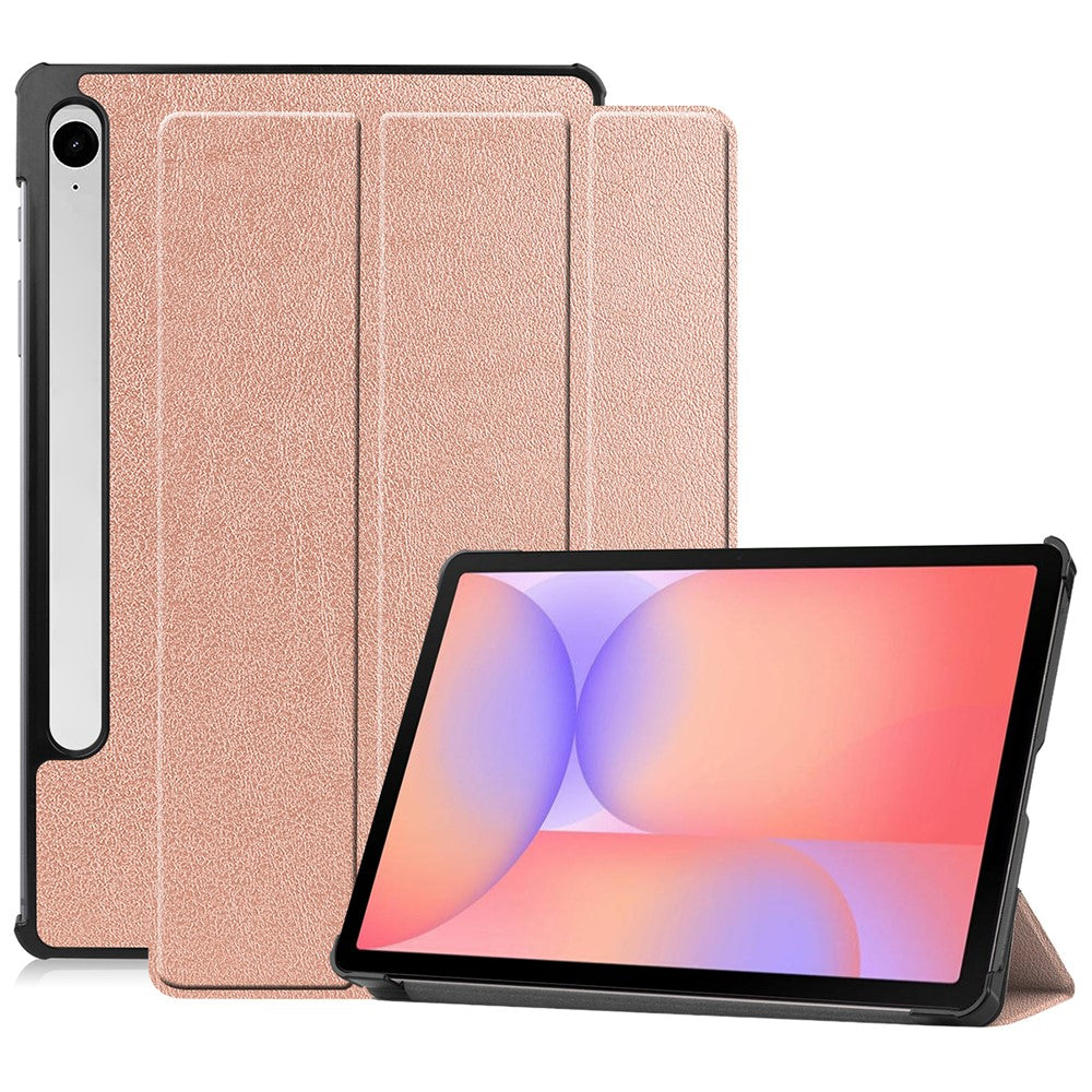Til Samsung Galaxy Tab S10 Lite Cover, Tre-foldbart Stand Læder Tablet Cover med Fuld Kropsbeskyttelse, Slankt Beskyttende Design