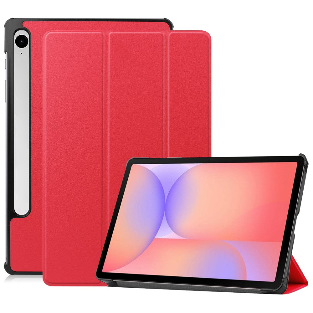 Til Samsung Galaxy Tab S10 Lite Cover, Tre-foldbart Stand Læder Tablet Cover med Fuld Kropsbeskyttelse, Slankt Beskyttende Design