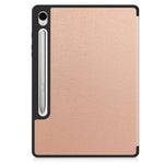 Til Samsung Galaxy Tab S10 Lite Stativ Etui Stødabsorberende Læder Tablet Cover med Penneholder