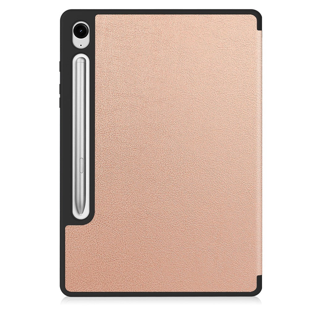 Til Samsung Galaxy Tab S10 Lite Stativ Etui Stødabsorberende Læder Tablet Cover med Penneholder
