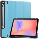 Til Samsung Galaxy Tab S10 Lite Stativ Etui Stødabsorberende Læder Tablet Cover med Penneholder