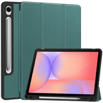 Til Samsung Galaxy Tab S10 Lite Stativ Etui Stødabsorberende Læder Tablet Cover med Penneholder