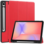 Til Samsung Galaxy Tab S10 Lite Stativ Etui Stødabsorberende Læder Tablet Cover med Penneholder