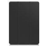 For Samsung Galaxy Tab S10 Lite Case Trifold Stand Solid Color Leather Tablet Cover with Pen Slot