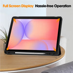 For Samsung Galaxy Tab S10 Lite Tablet Case Pattern Printing Tri-Fold Stand Leather + TPU Cover with Pen Holder