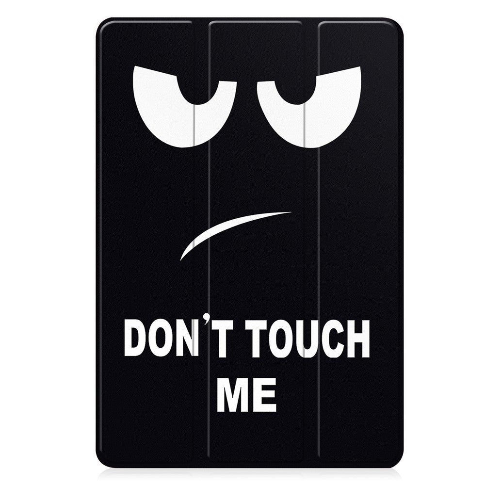 For Samsung Galaxy Tab S10 Lite Tablet Case Pattern Printing Tri-Fold Stand Leather + TPU Cover with Pen Holder