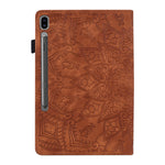 Tablet Case For Samsung Galaxy Tab S12 Ultra / S11 Ultra / S10 Ultra / S9 Ultra / S8 Ultra Card Slots Leather Cover Flower Pattern