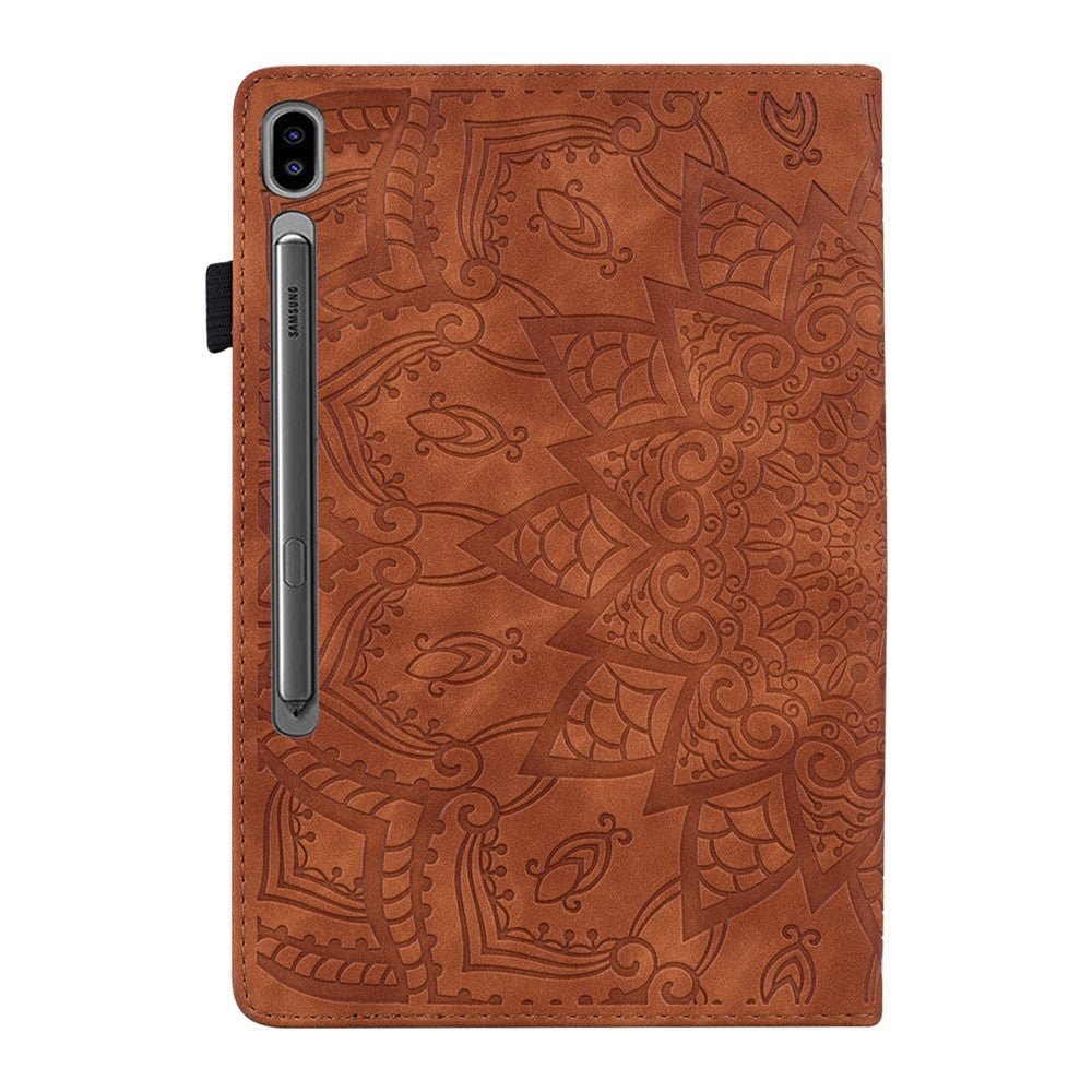 Tablet Case For Samsung Galaxy Tab S12 Ultra / S11 Ultra / S10 Ultra / S9 Ultra / S8 Ultra Card Slots Leather Cover Flower Pattern