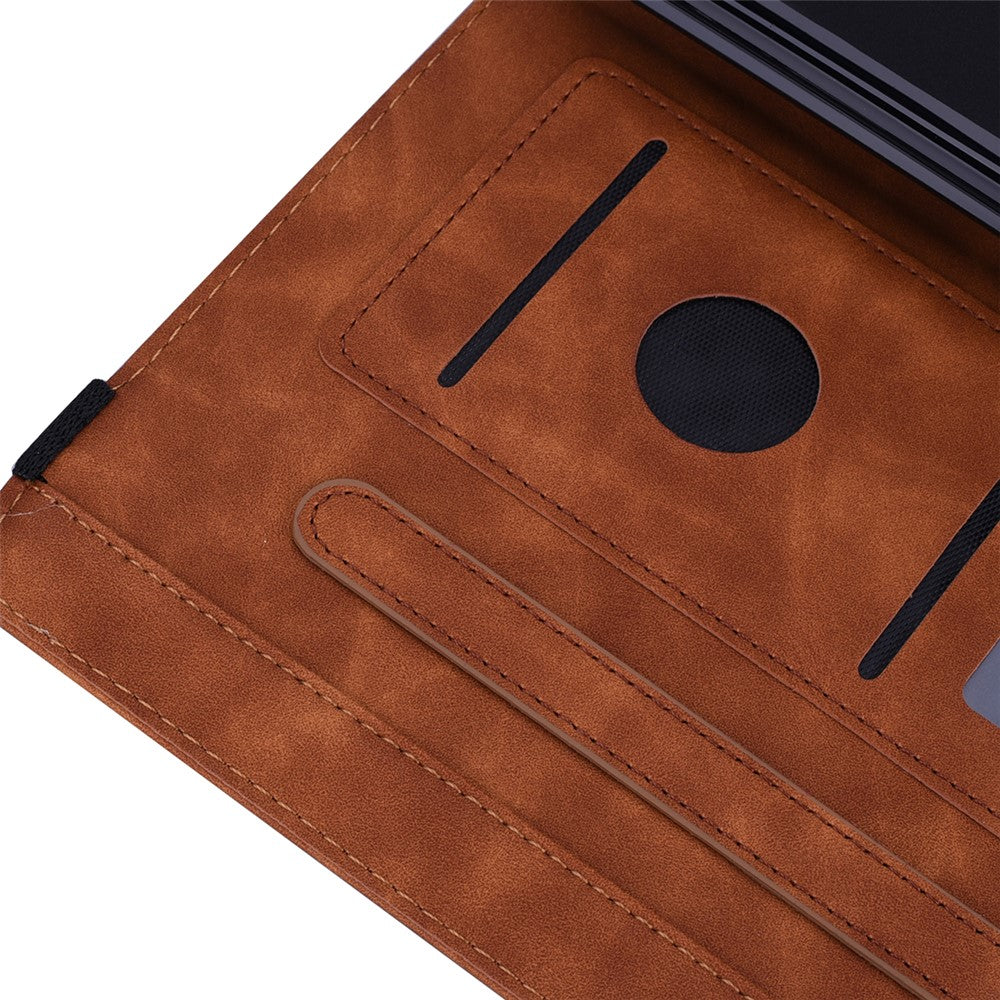 Tablet Case For Samsung Galaxy Tab S12 Ultra / S11 Ultra / S10 Ultra / S9 Ultra / S8 Ultra Card Slots Leather Cover Flower Pattern