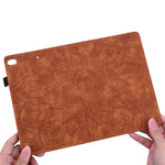 Tablet Case For Samsung Galaxy Tab S12 Ultra / S11 Ultra / S10 Ultra / S9 Ultra / S8 Ultra Card Slots Leather Cover Flower Pattern