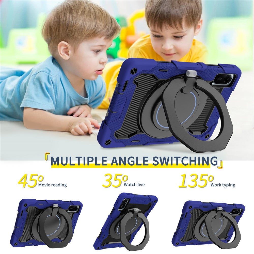 For Xiaomi Redmi Pad 2 11 Case with Kickstand PC + Silicone Shockproof Rugged Tablet Cover
