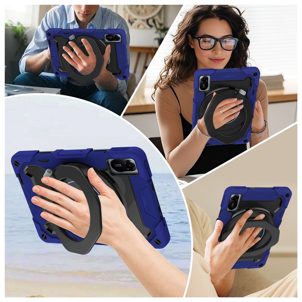 For Xiaomi Redmi Pad 2 11 Case with Kickstand PC + Silicone Shockproof Rugged Tablet Cover