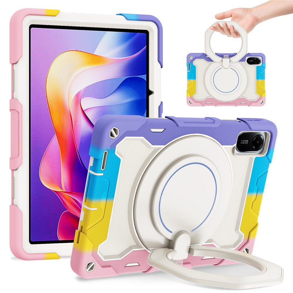 For Xiaomi Redmi Pad 2 11 Case with Kickstand PC + Silicone Shockproof Rugged Tablet Cover