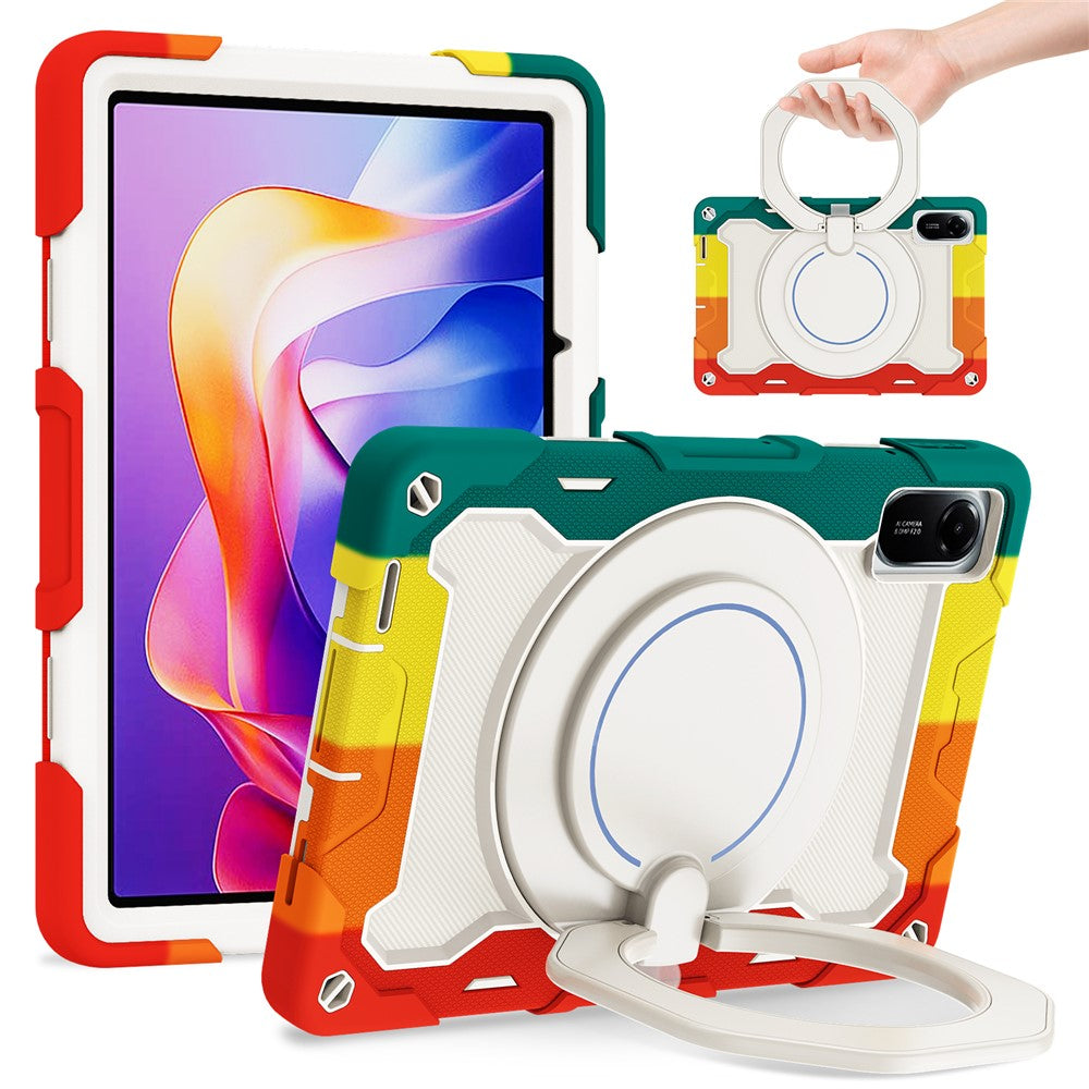 For Xiaomi Redmi Pad 2 11 Case with Kickstand PC + Silicone Shockproof Rugged Tablet Cover