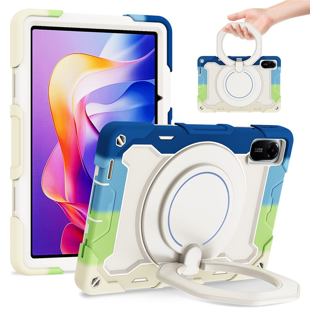 For Xiaomi Redmi Pad 2 11 Case with Kickstand PC + Silicone Shockproof Rugged Tablet Cover