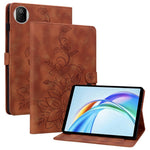 Til Honor Pad X7 Cover Liljeblomst Præg Kortlommer Læder Tablet Cover