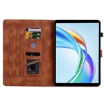 Til Honor Pad X7 Cover Liljeblomst Præg Kortlommer Læder Tablet Cover