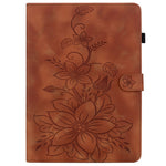 Til Honor Pad X7 Cover Liljeblomst Præg Kortlommer Læder Tablet Cover