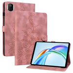 Til Honor Pad X7 Cover Liljeblomst Præg Kortlommer Læder Tablet Cover