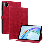 Til Honor Pad X7 Cover Liljeblomst Præg Kortlommer Læder Tablet Cover