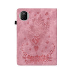 For Honor Pad X7 Case Card Holder Anti-Scratch Leather Cover Rose Flower Imprint