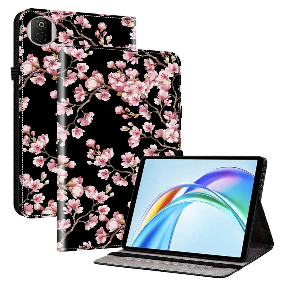 For Honor Pad X7 Leather Case Pattern Printed Stand Tablet Cover with Card Slots