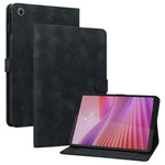 For Lenovo Tab K9 Case Lily Flower Imprint Card Slots Leather Tablet Cover