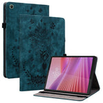For Lenovo Tab K9 Case Card Holder Anti-Scratch Leather Cover Rose Flower Imprint