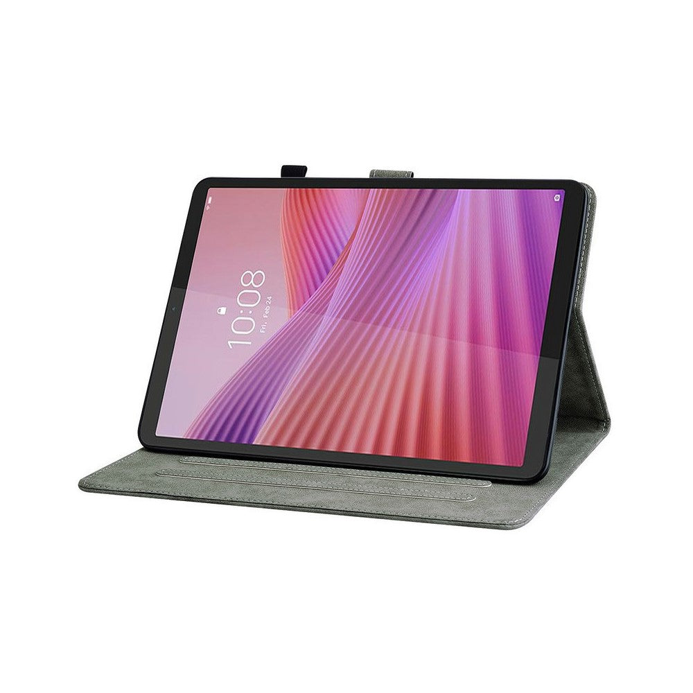 For Lenovo Tab K9 Case Tiger Imprint Anti-Scratch PU Leather Tablet Cover