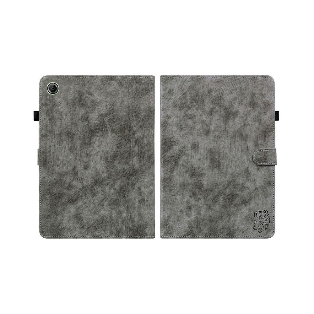 For Lenovo Tab K9 Case Tiger Imprint Anti-Scratch PU Leather Tablet Cover