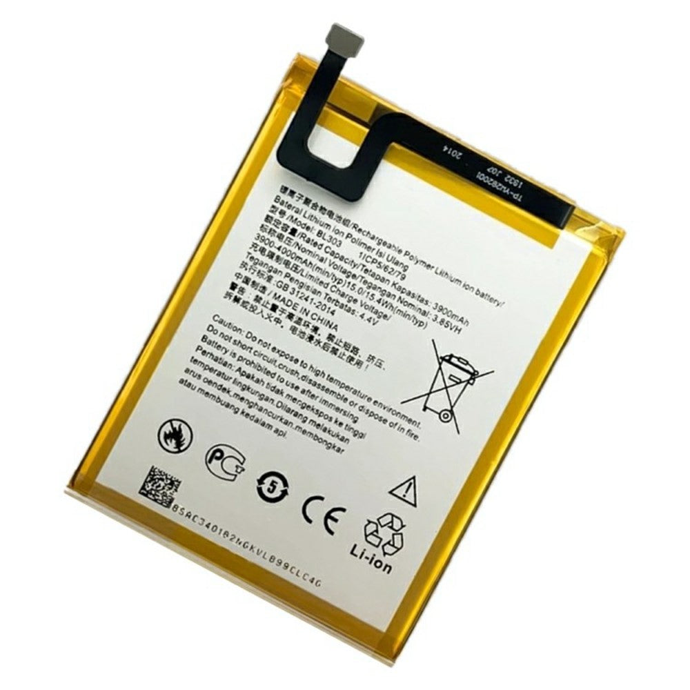 Til Lenovo Tab M8 (HD) 4.40V 3900mAh Li-Polymer Batterimontering (uden logo) (Kode: L19D1P31)