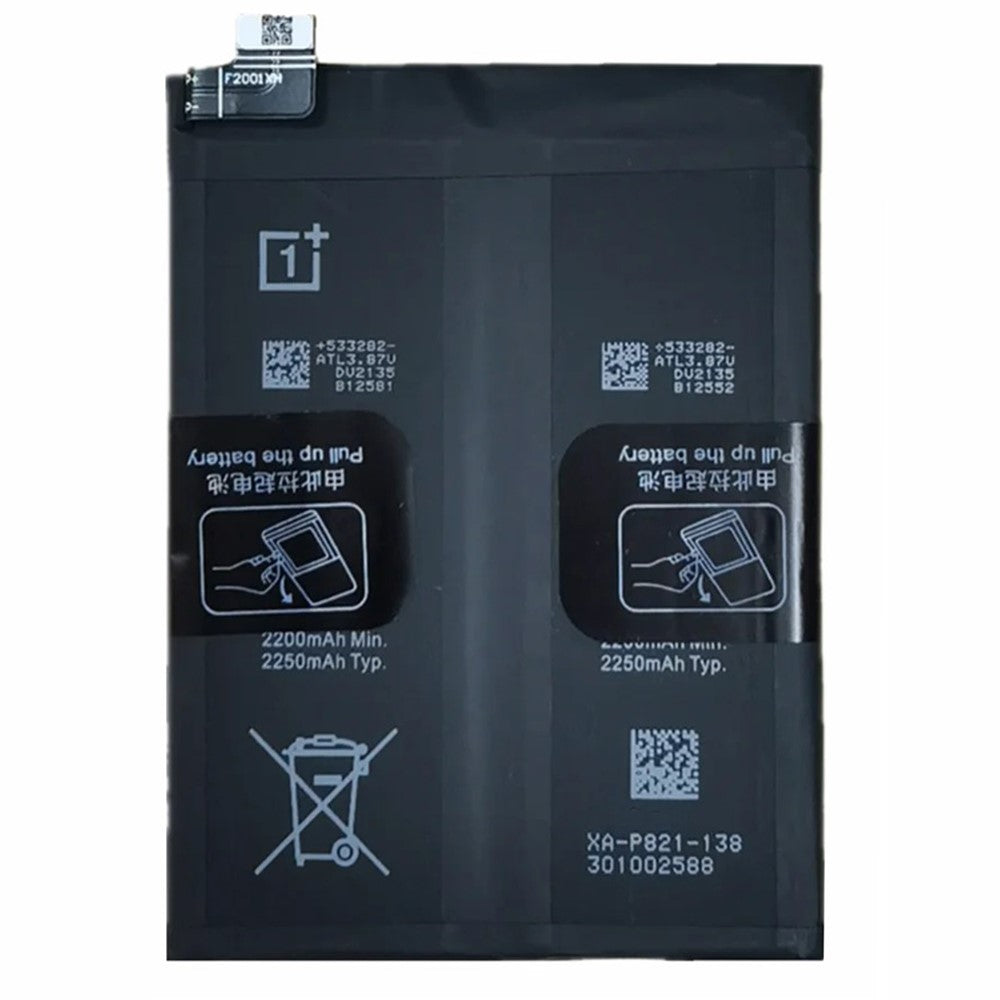 Til OnePlus 9 (EU-/US-version) 7,74V 4450mAh Li-Polymer Batterimonteringsdel (uden logo) (Kode: BLP821)