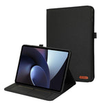 For OnePlus Pad Case with Stand Card Holder Cloth Texture Leather Tablet Cover